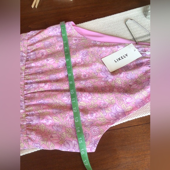 Likely pink floral print midi dress NWT - Picture 6 of 8